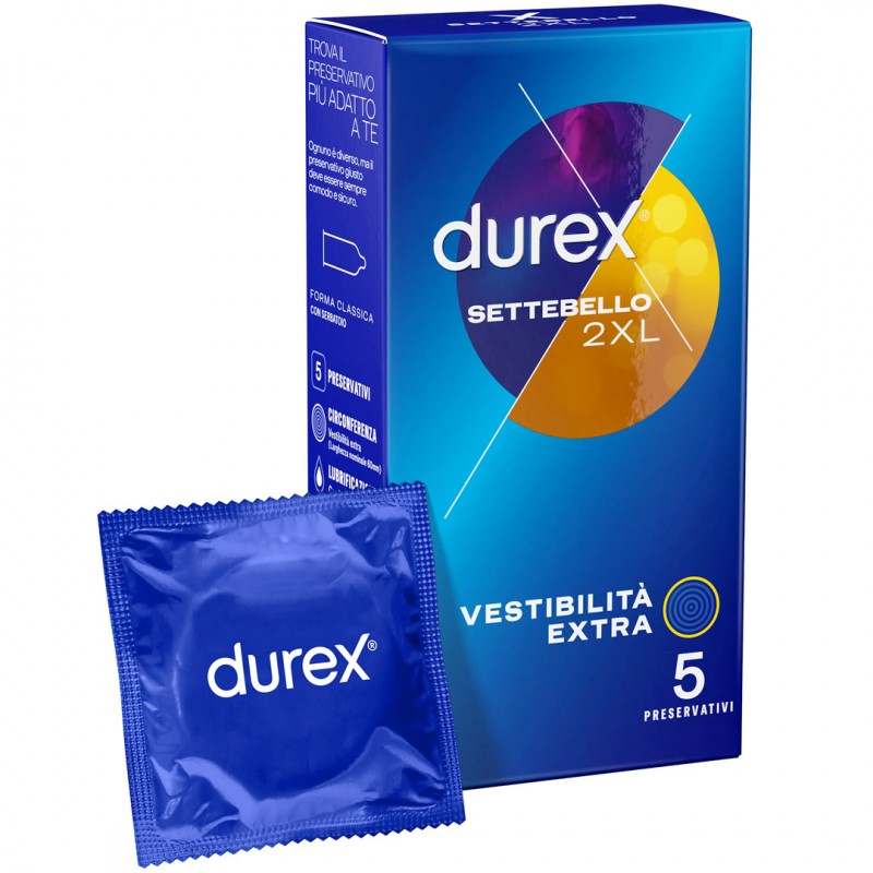 Reckitt Benckiser - Profilattico Durex Settebello 2xl 5 Pezzi