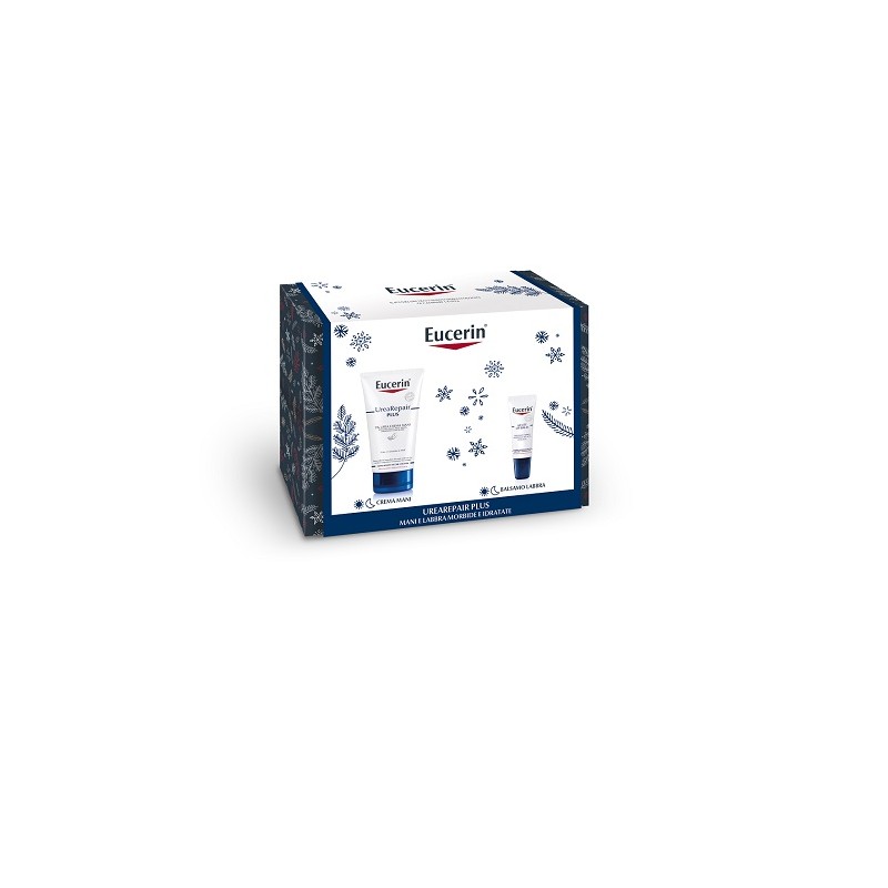 Eucerin -  Eucerin Urea Repair Plus Xmas Pack 2022 Crema Mani Urea 75 Ml + Acute Lip Balm 10 Ml
