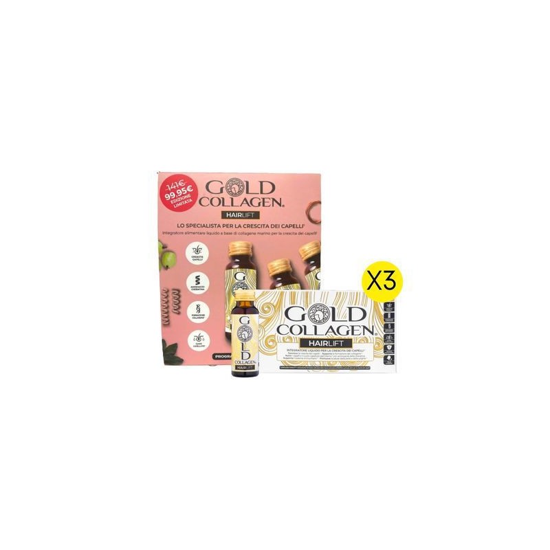 Gold Collagen - Gold Collagen Hairlift integratore per capelli 30 flaconi da 50 ml