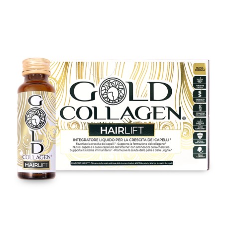 Gold Collagen - Gold Collagen Hairlift integratore per capelli 10 flaconi da 50 ml