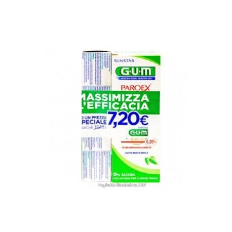 GUM - Gum Bundle Pack Paroex 0,20 Collutorio 300ml + Dentifricio 75ml