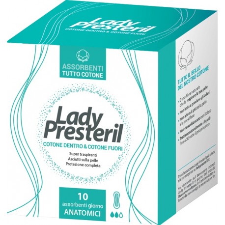 Lady Presteril - Lady Presteril 100% Cotone Salvaslip ripiegati 6 Pezzi