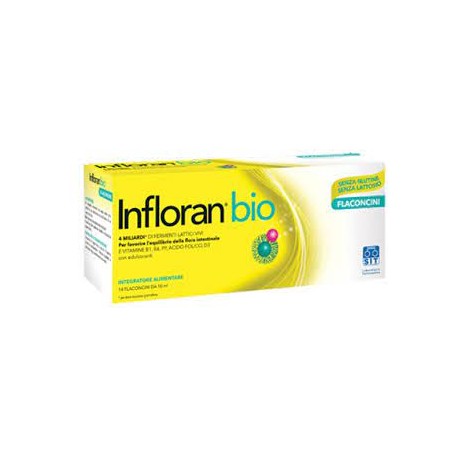 SIT Laboratorio Farmaceutico - Infloran Bio Adulti Integratore di Fermenti Lattici 14 Flaconi