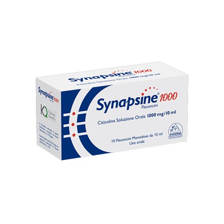 A.B. Pharm - Synapsine 1000 Integratore per il sistema nervoso 10 Flaconcini x 10 ml