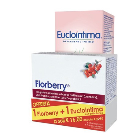 Dompè - Florberry 10 Bustine + Euclointima Con Antibatterico 200 Ml Promo
