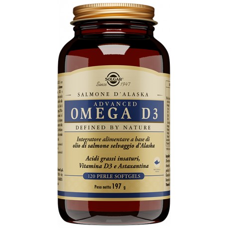 Solgar - Solgar Advanced Omega D3 Integratore per ossa e denti 120 Perle