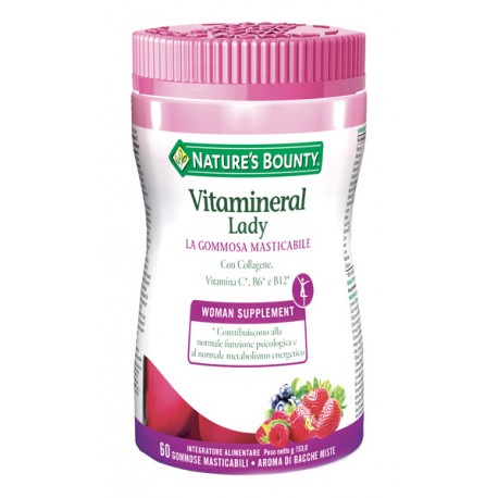 NATURE'S BOUNTY - Nature's Bounty Vitamineral Lady Integratore per il sistema nervoso 60 gommose masticabili