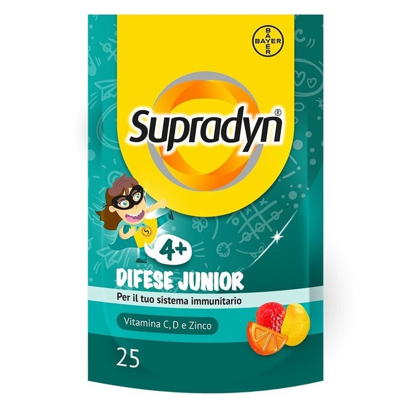 Supradyn - Supradyn Difese Junior Integratore per le difese immunitarie del bambino 25 Caramelle