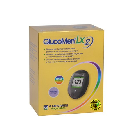 Menarini -  Glucometro Glicemia E Chetonemia Glucomen Lx2 Set Meter