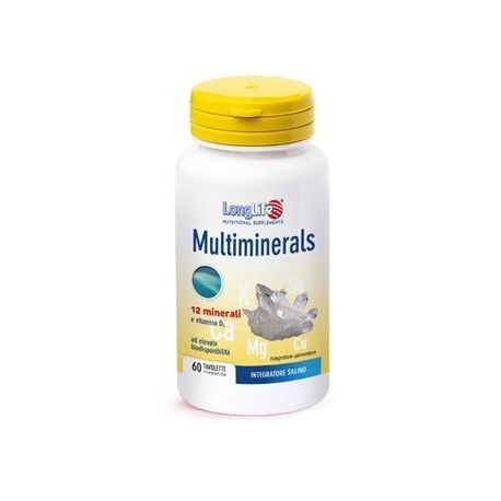 LongLife - Longlife Multiminerals 60 Tavolette Integratore di Sali Minerali