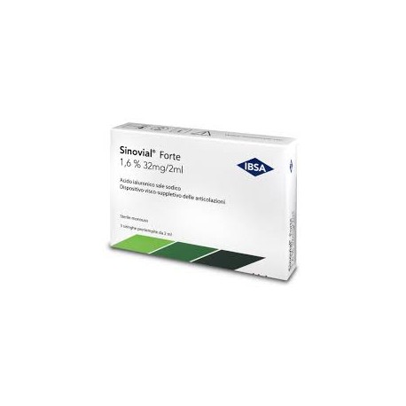 Sinovial - Ibsa Sinovial Forte Sir 1,6% Dispositivo visco-suppletivo delle Articolazioni 3 pezzi
