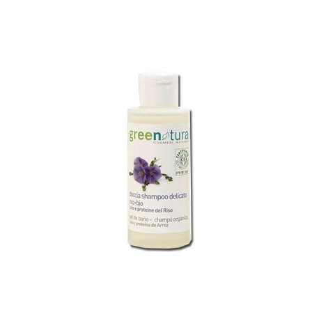 Green Project -  Greenatural Doccia Shampoo Delicato Lino E Riso 100 Ml