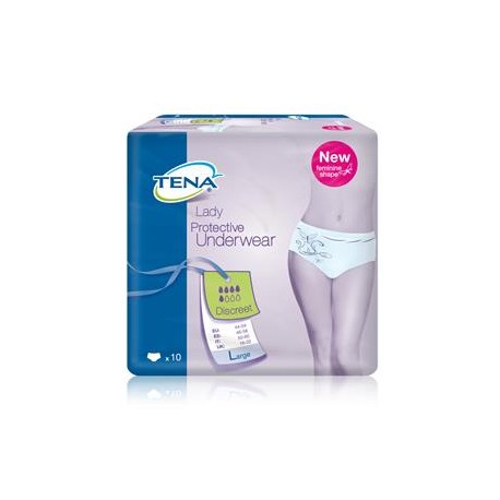 Tena - Tena Lady Protective Underwear Pannolone assorbente a mutandina L 10 pezzi