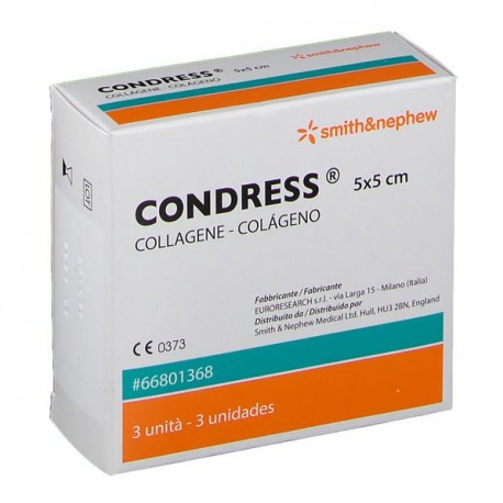 Pharmaidea - Condress Medicazione con Collagene 5x5 cm 3 Pezzi