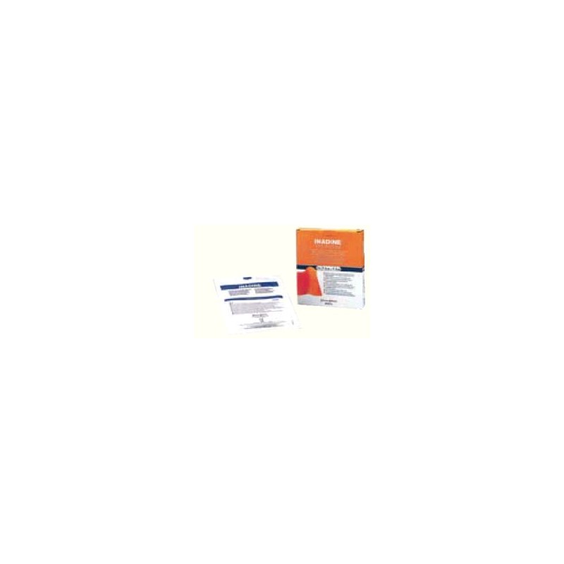 3M -  Medicazione Non Aderente Allo Iodio-povidone Inadine Misura 9,5x9,5 10 Pezzi