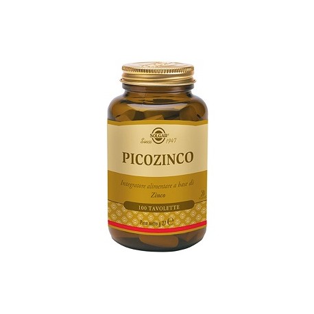 Solgar - Solgar Picozinco Integratore per capelli e unghie deboli 100 Tavolette