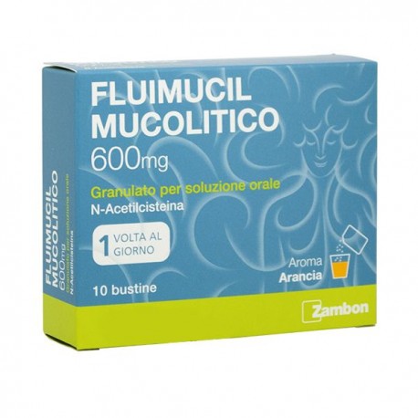 Zambon - Zambon Fluimucil Mucolutico 600 mg 10 bustine