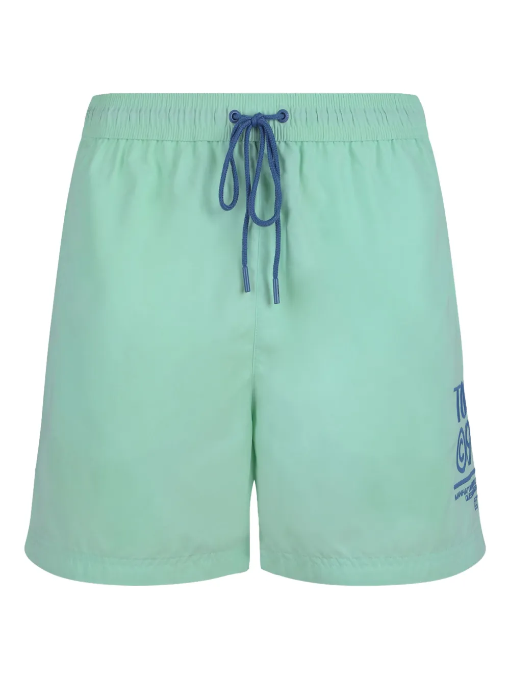 Tommy Hilfiger logo-print swim shorts - Verde
