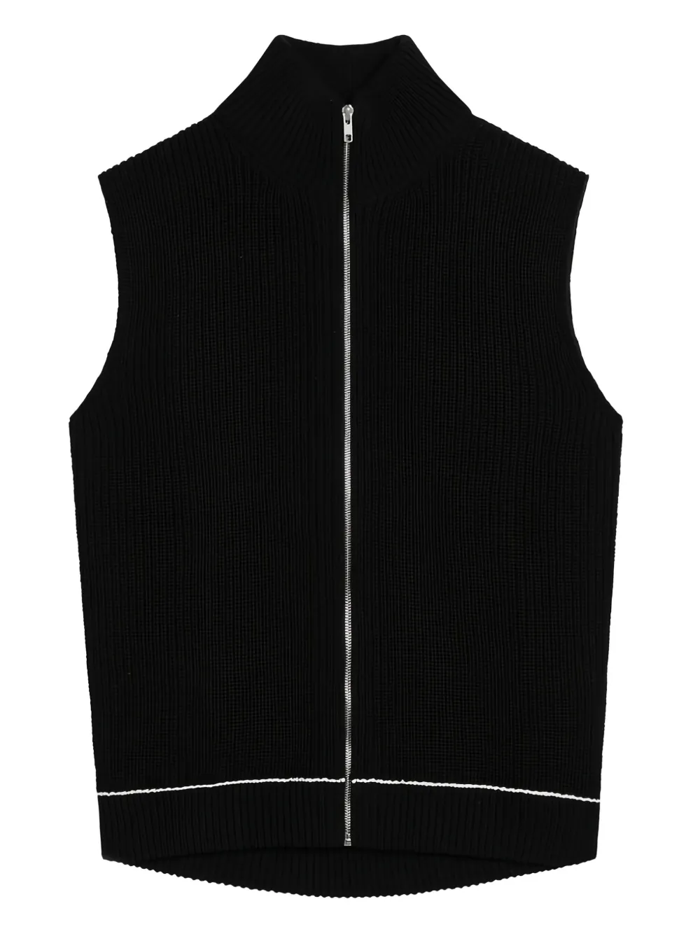 MM6 Maison Margiela sleeveless cardigan - Nero