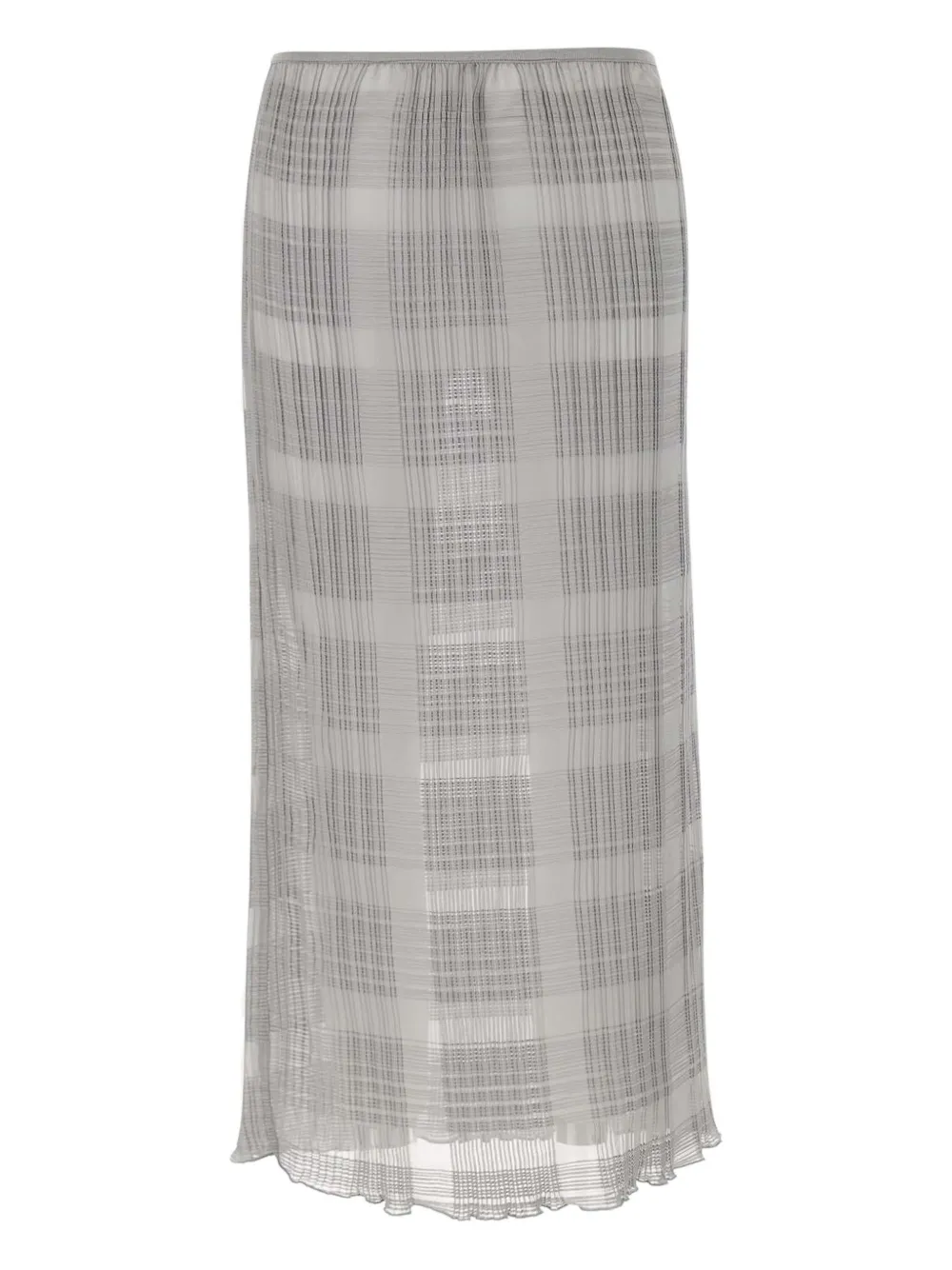 REMAIN checked midi skirt - Grigio