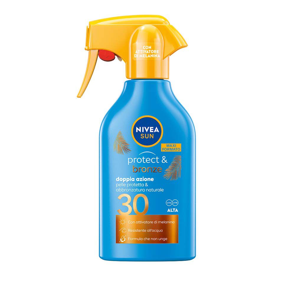Nivea Sun Maxi Crema Solare Spray Protect & Bronze FP 30 270 ml - -