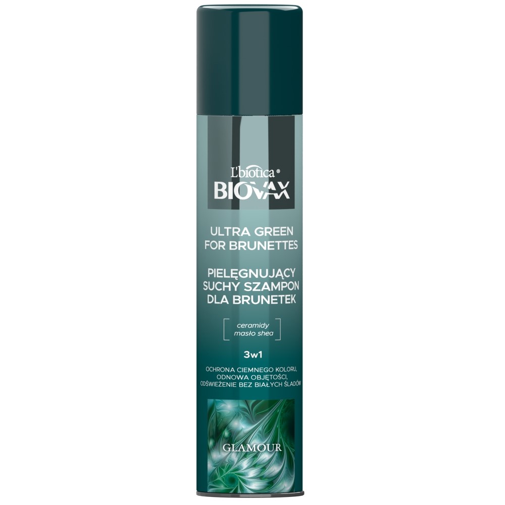 Biovax Glamour Ultra Green for Brunettes Shampoo Secco 200 ml 200 ml