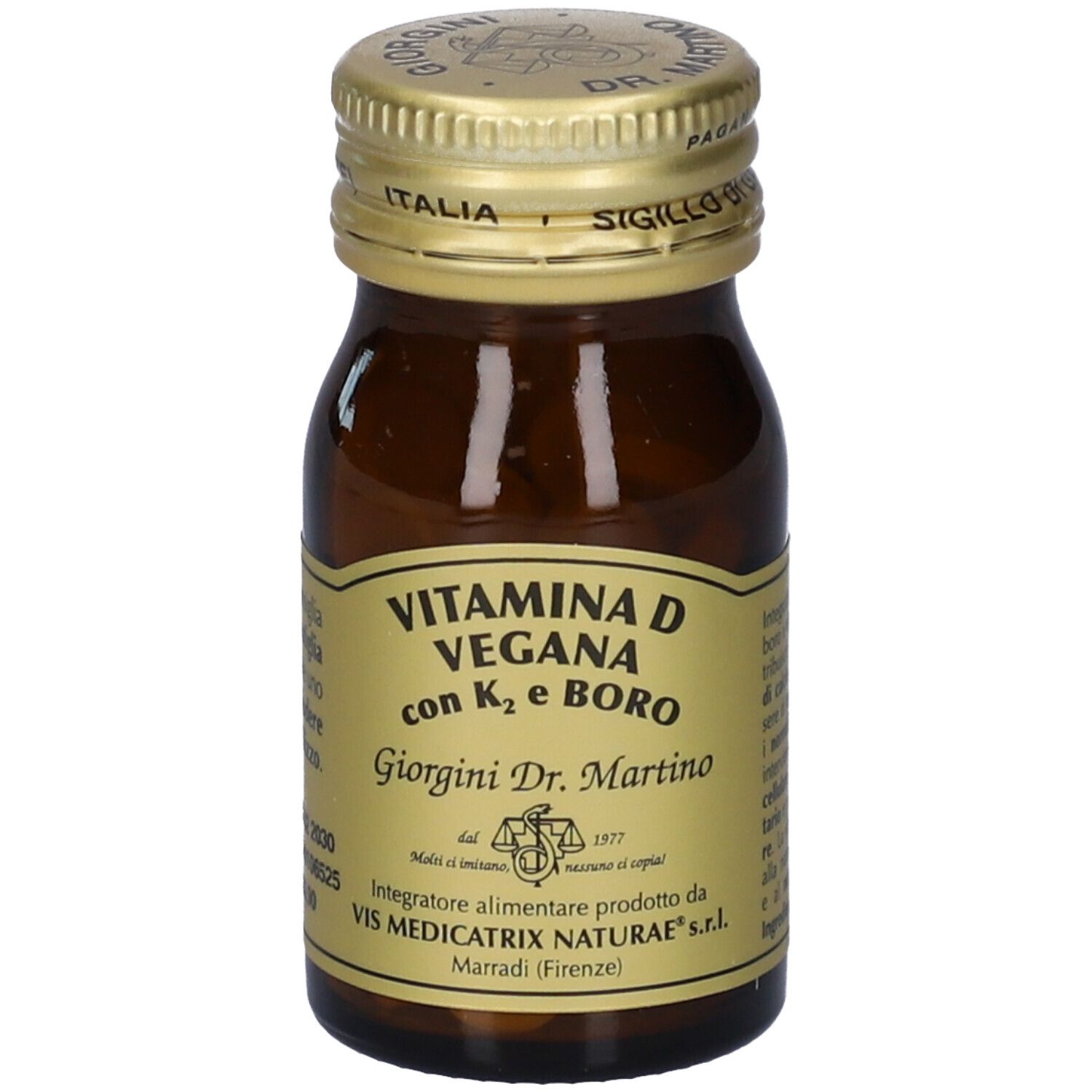 Vitamina D Vegana Con K2+Boro 60 Pastiglie 30 g