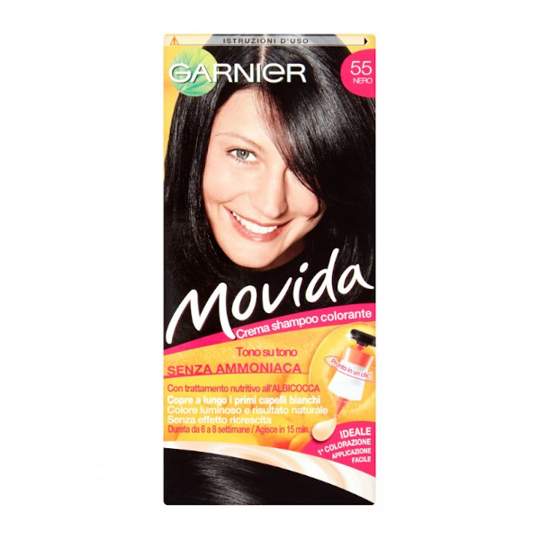 Garnier Movida Crema Shampoo Colorante 55 Nero