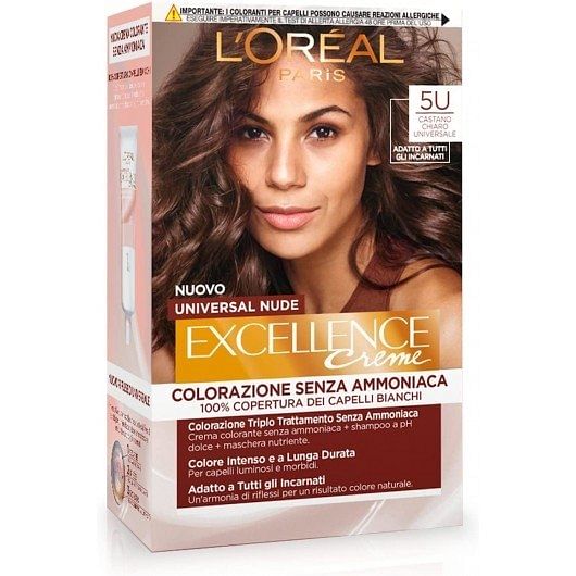 L'OREAL EXCELLENCE CREME UNIVERSAL NUDE 5U CASTANO CHIARO UNIVERSALE
