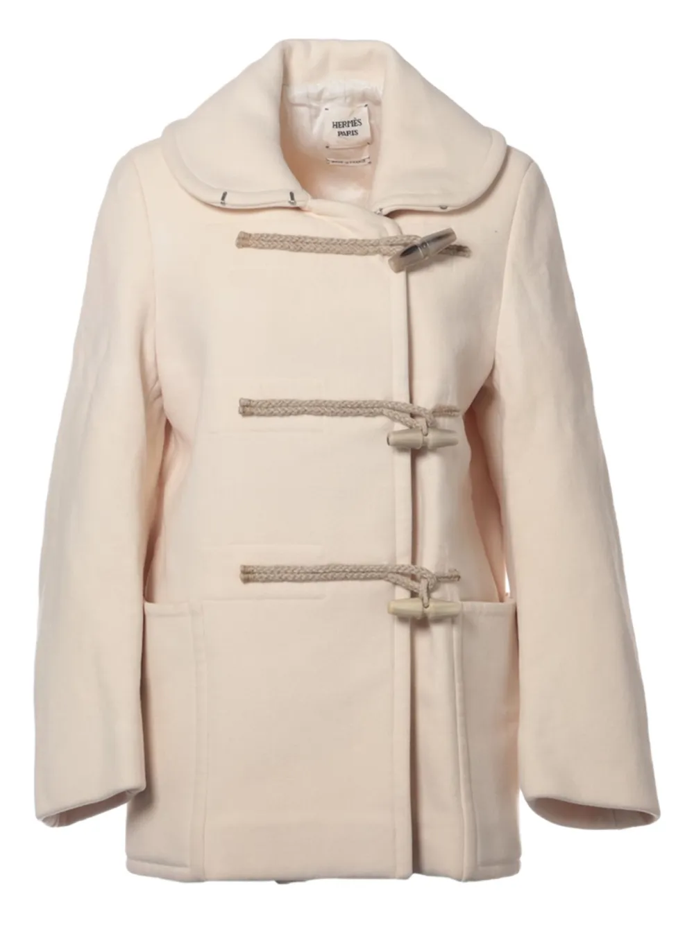 Hermès Pre-Owned 1990-2000 wool duffle coat - Toni neutri