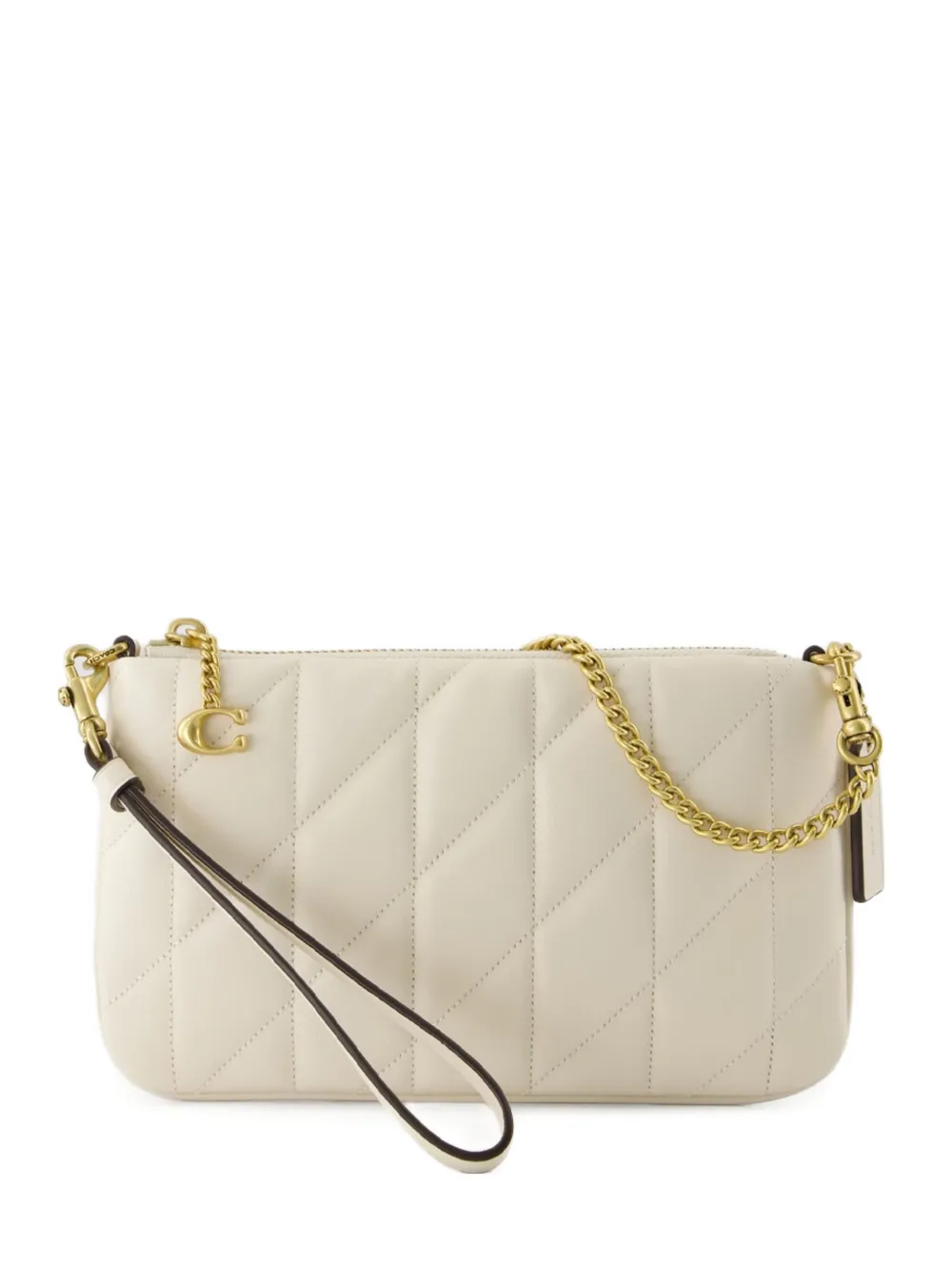 Coach quilted leather clutch bag - Bianco