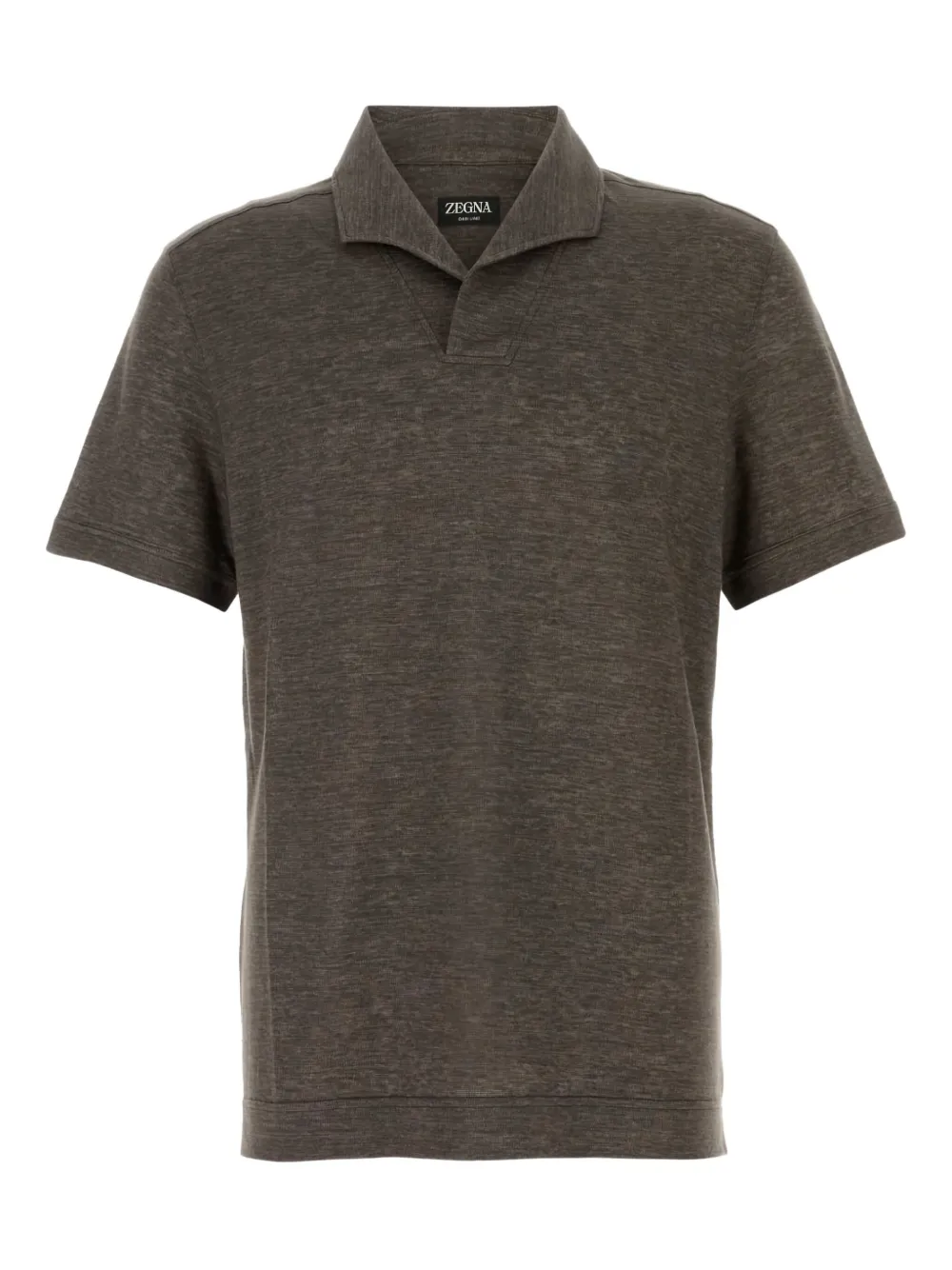 Zegna linen T-shirt - Marrone