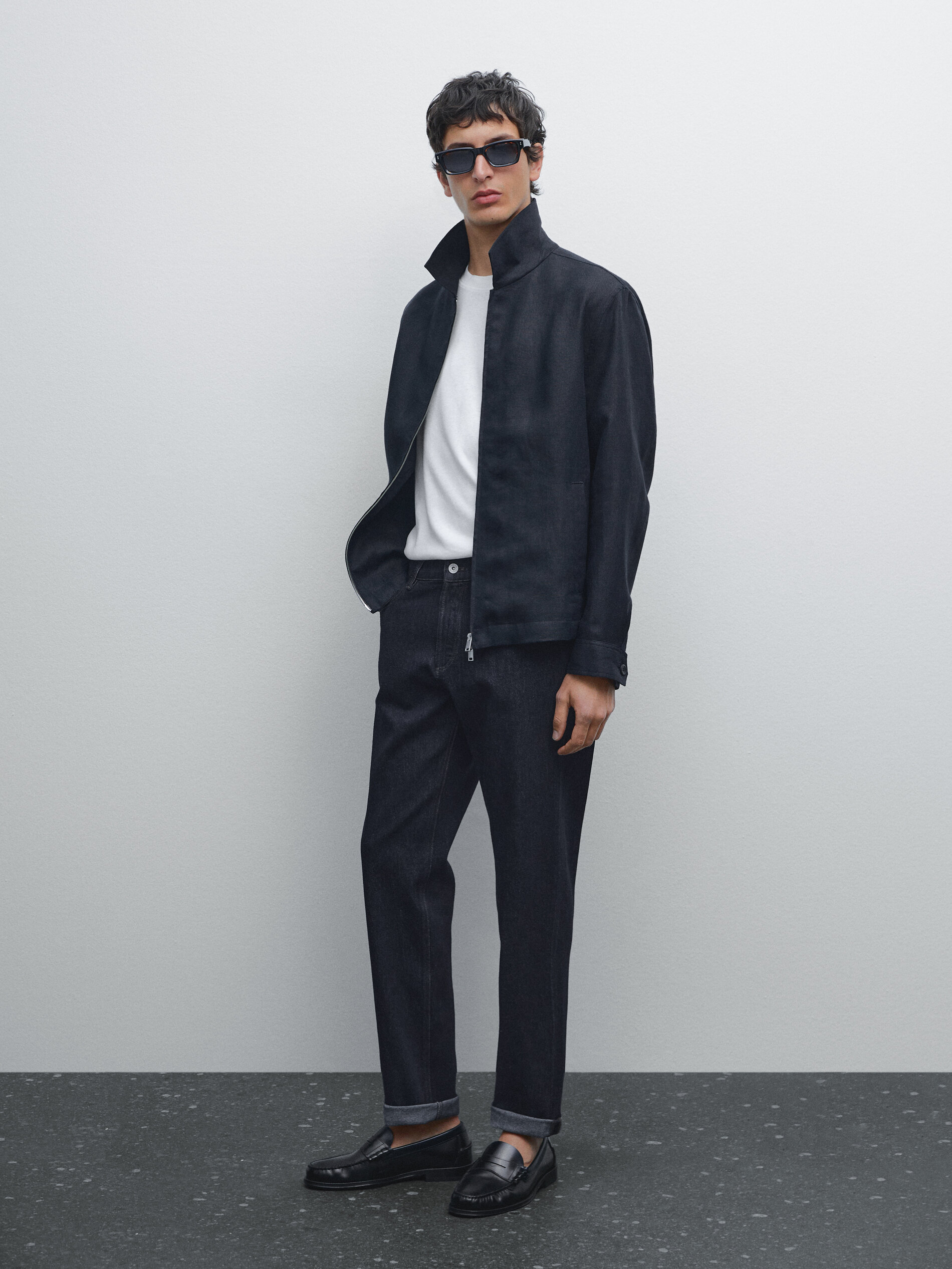 Jeans Tapered Fit - Indigo - 29 - Massimo Dutti - Maschile