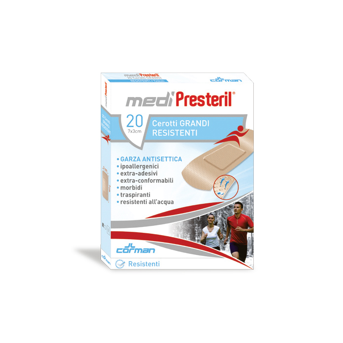 Medipresteril Cerotto 7x3 Grandi Resistenti 20 Pezzi