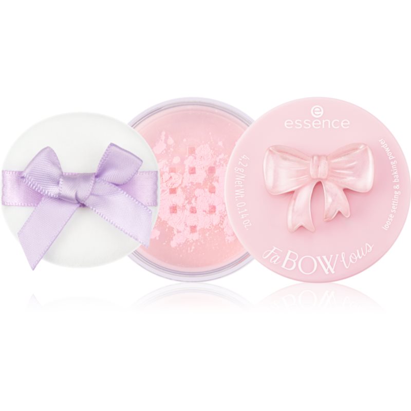 Essence Fabowlous Cipria Trasparente Opacizzante Colore 01 Bow, Set, Go! 4.2 G