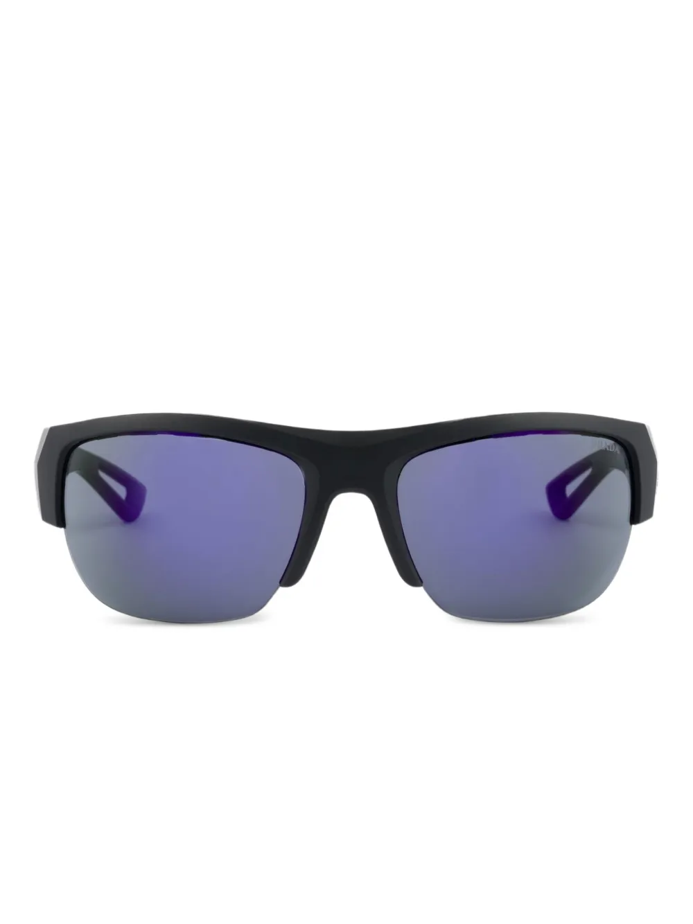 Prada Linea Rossa logo-print sunglasses - Nero