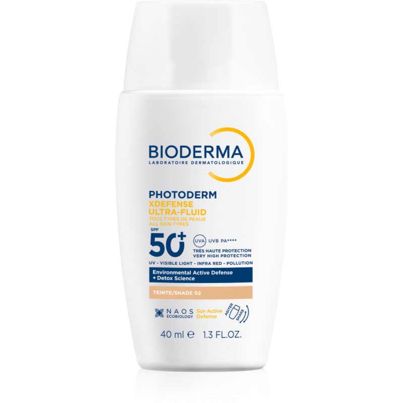 Bioderma Photoderm Xdefense Tinted Protezione Solare Dal Finish Colorato E Texture Leggera. Spf 50+ Colore 02 Light 40 Ml