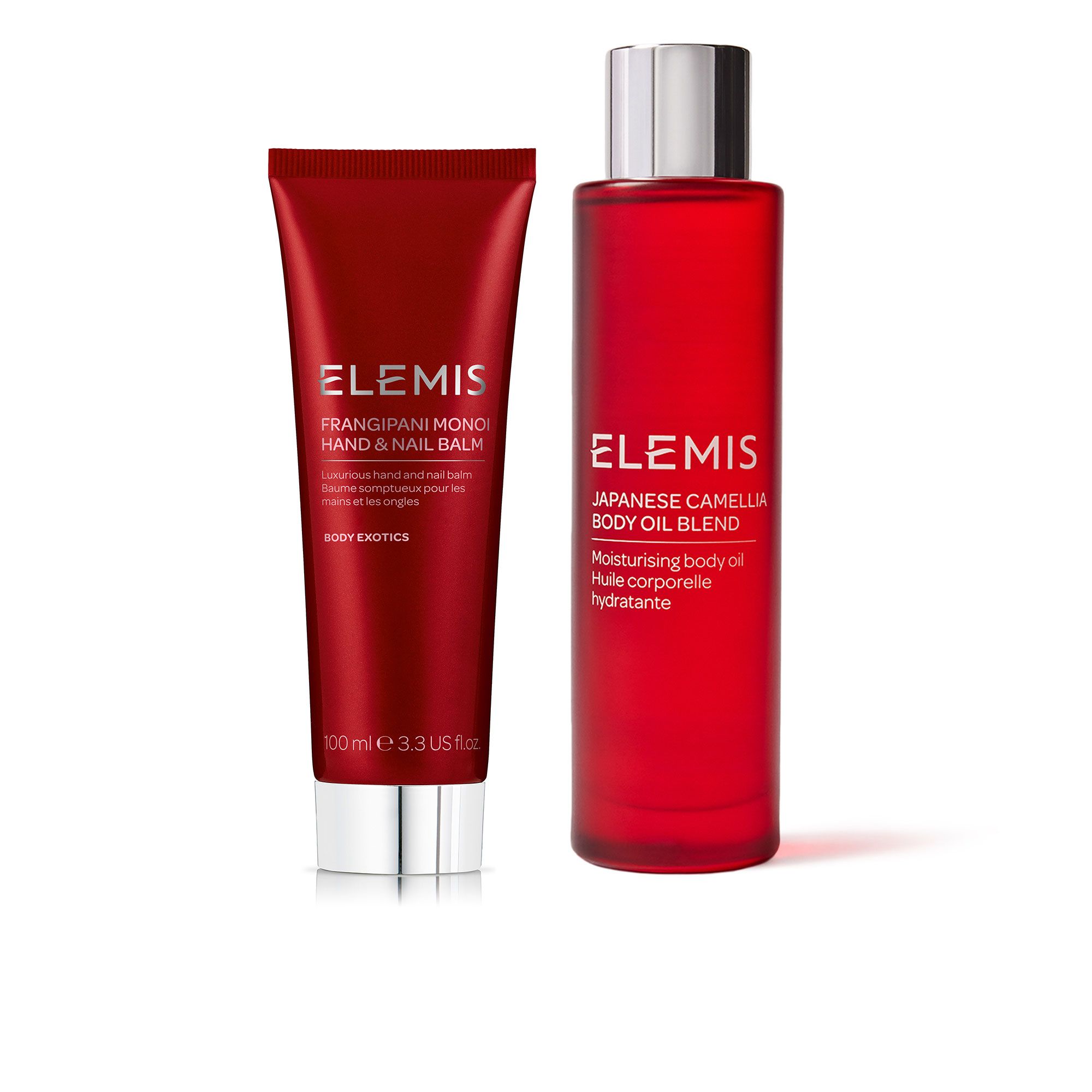 Elemis Olio corpo Japanese Camellia e balsamo mani Frangipani Monoi