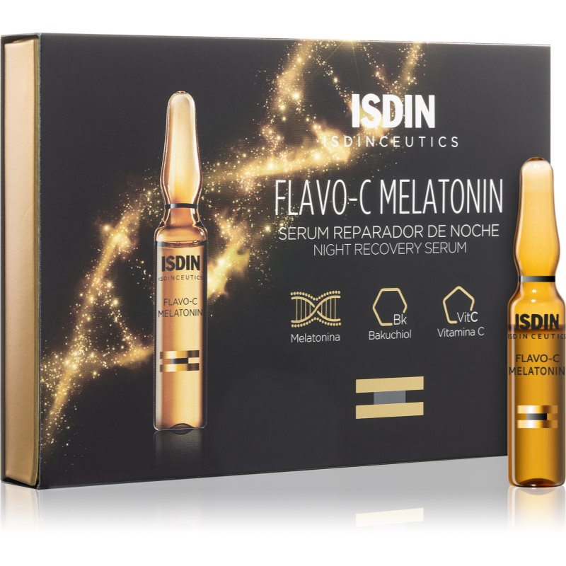 Isdin Isdinceutics Flavo-C Siero Illuminante E Rigenerante Per La Notte 10X2 Ml
