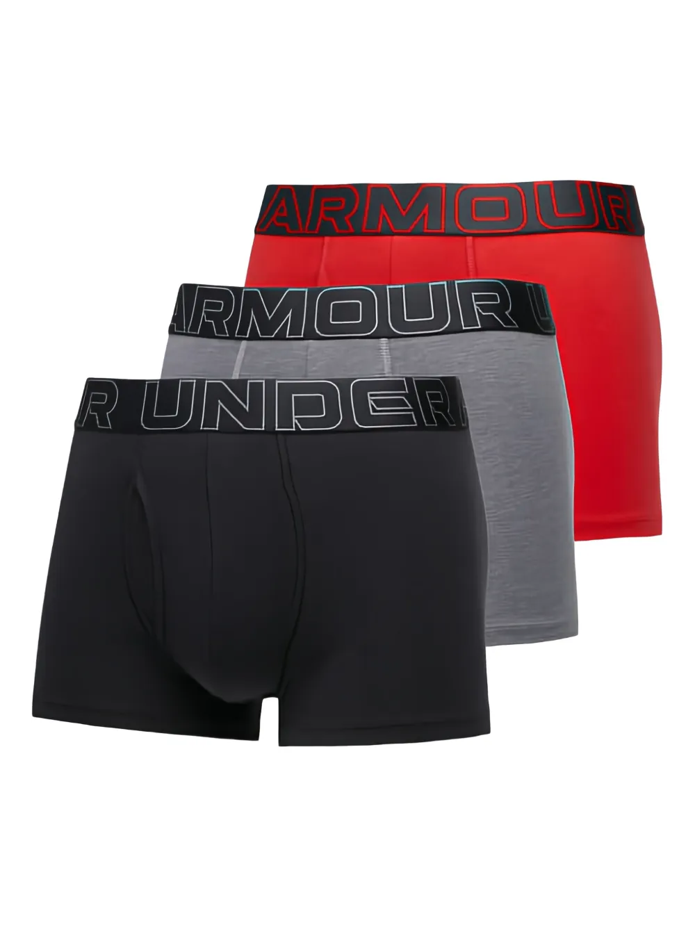 Under Armour logo-waistband boxers (pack of three) - Grigio