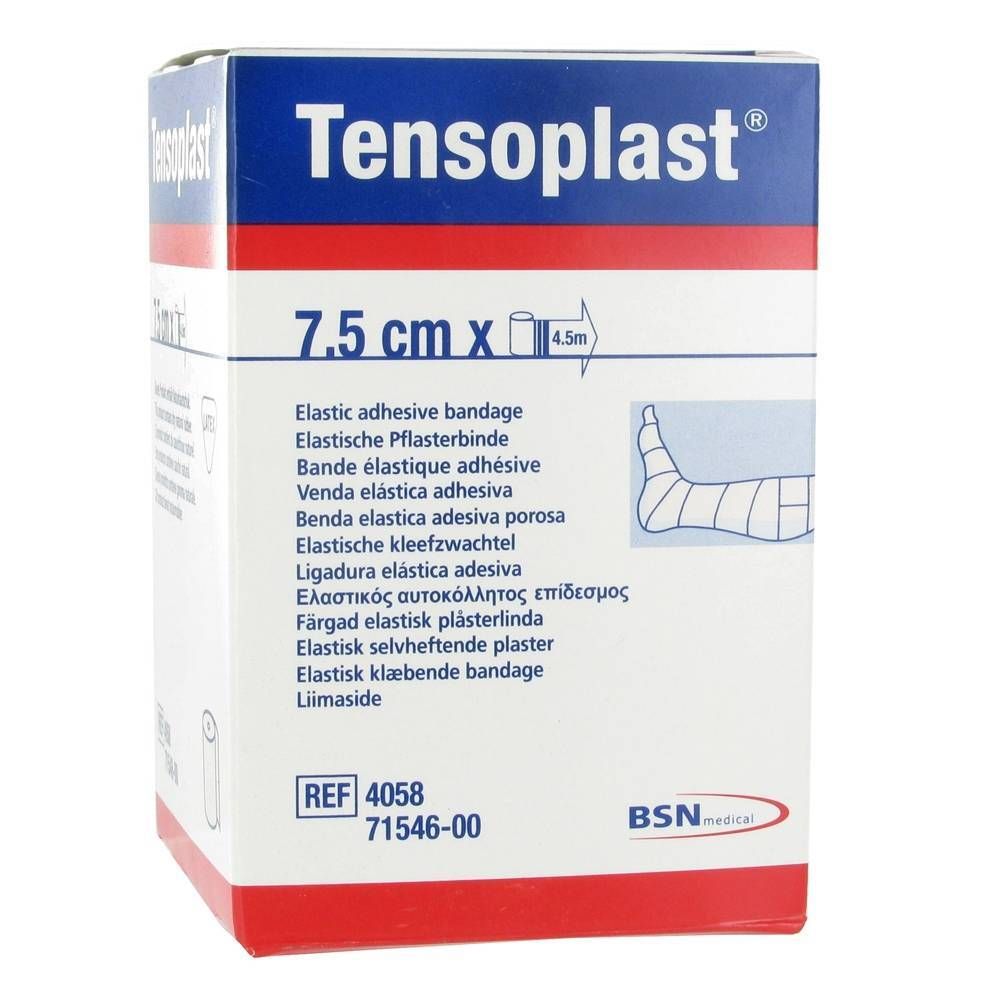 Tensoplast Band 7,5cmx4,5m 1 pz Assorbenti
