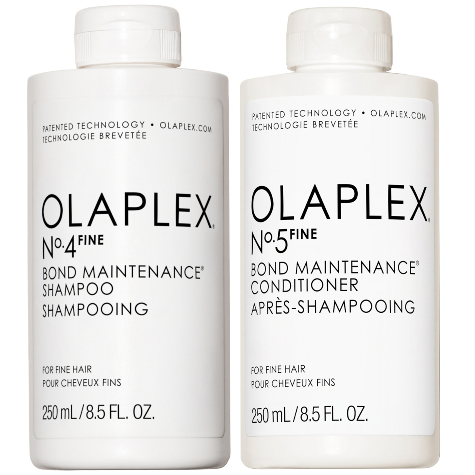 Olaplex No.4 and No.5 Fine Shampoo and Conditioner Duo 250ml