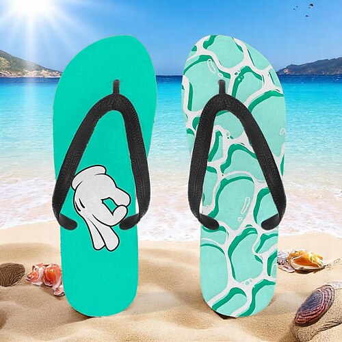 infradito da uomo con stampa tartaruga marina: stile ispirato alla spiaggia e comodo per gite in spiaggia, surf e vacanze tropicali
