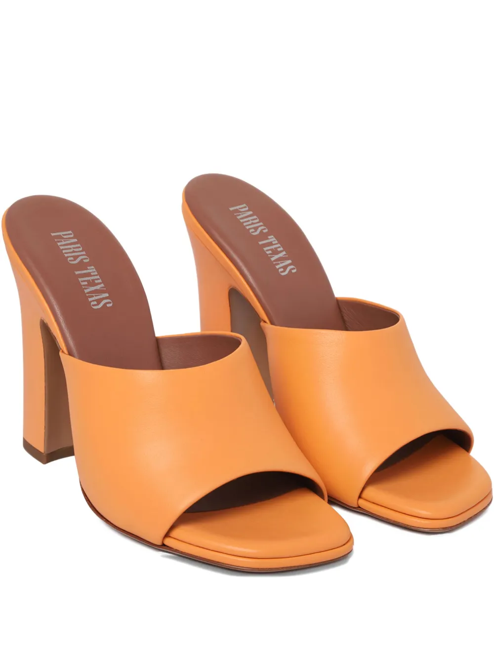 Paris Texas 100mm Ava mules - Arancione