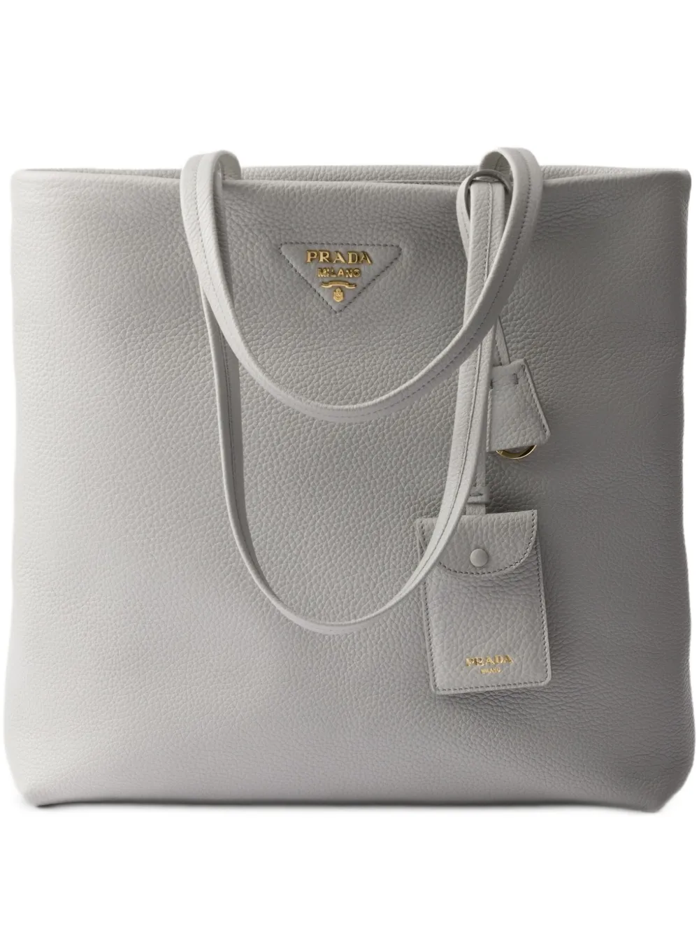 Prada large leather tote bag - Verde