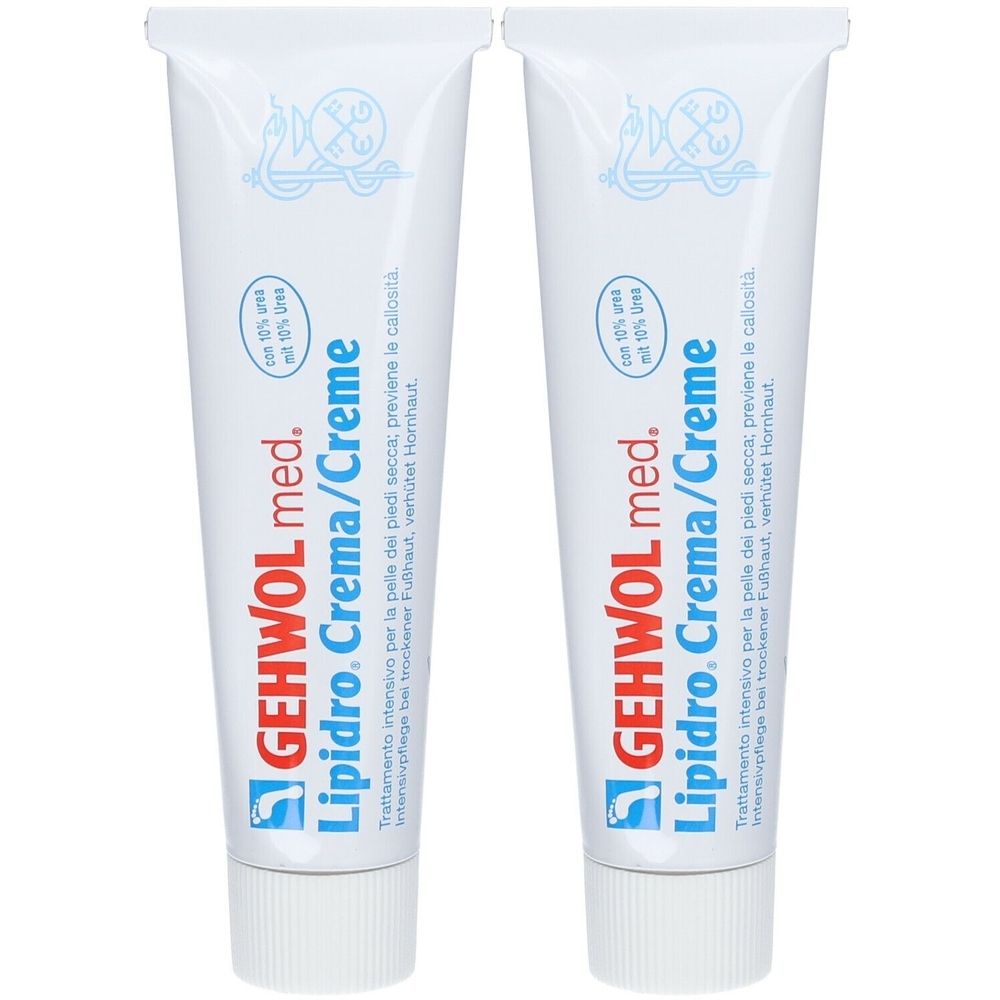 Gehwol Med® Lipidro Crema Set da 2 2x75 ml piedi