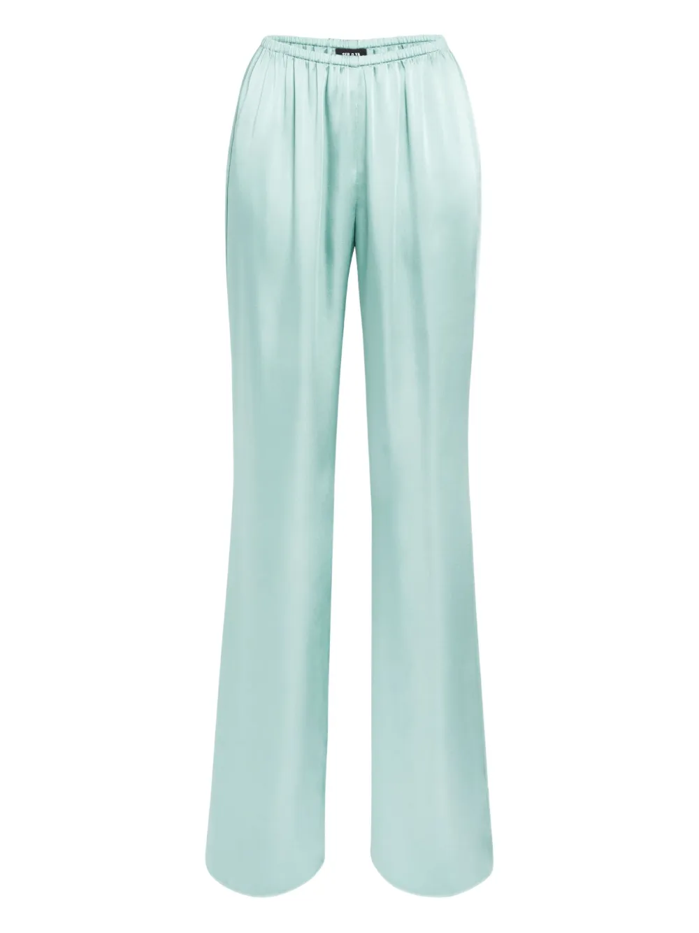 SER.O.YA Viva satin trousers - Verde