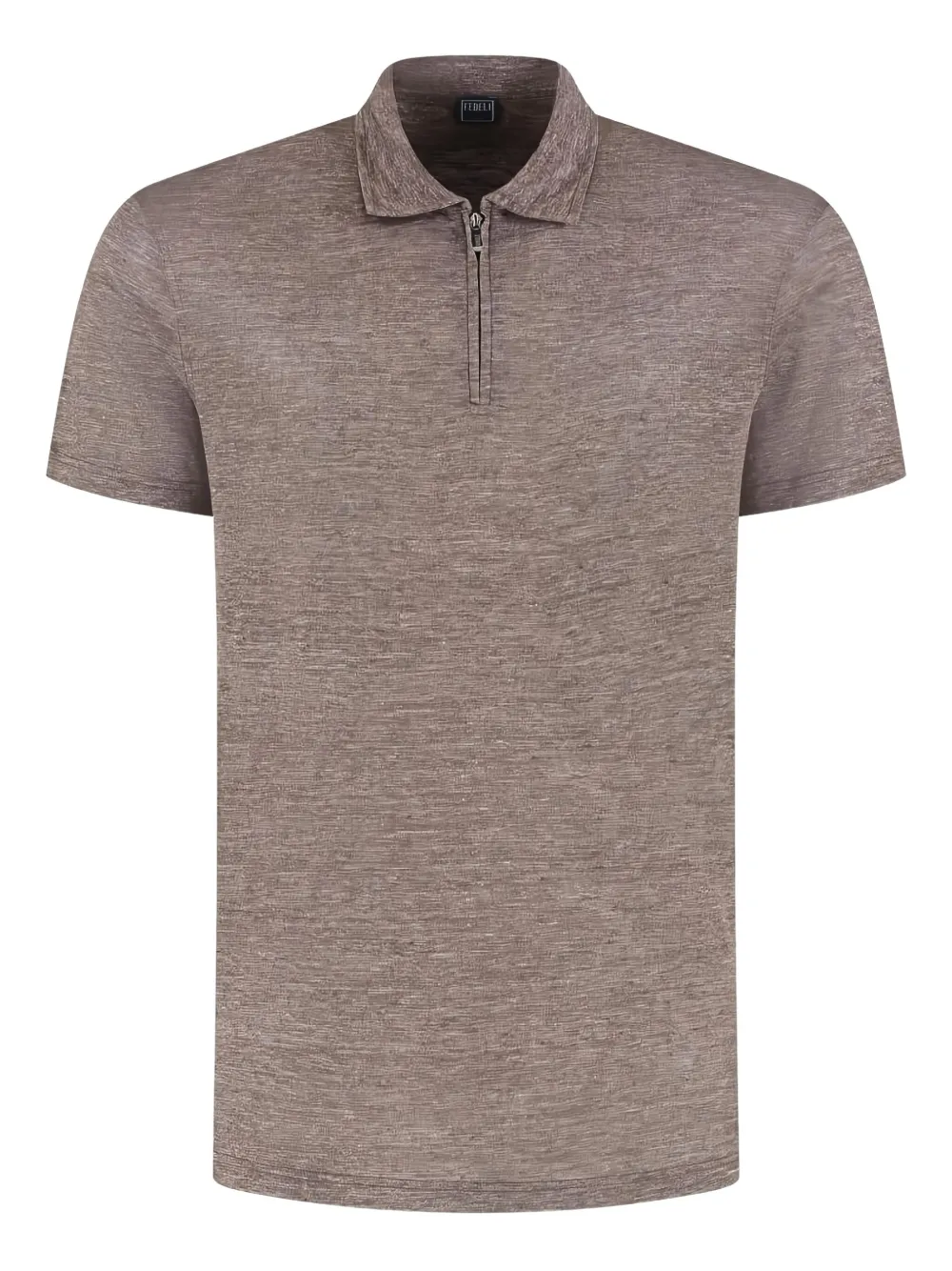 Fedeli short-sleeve polo shirt - Marrone