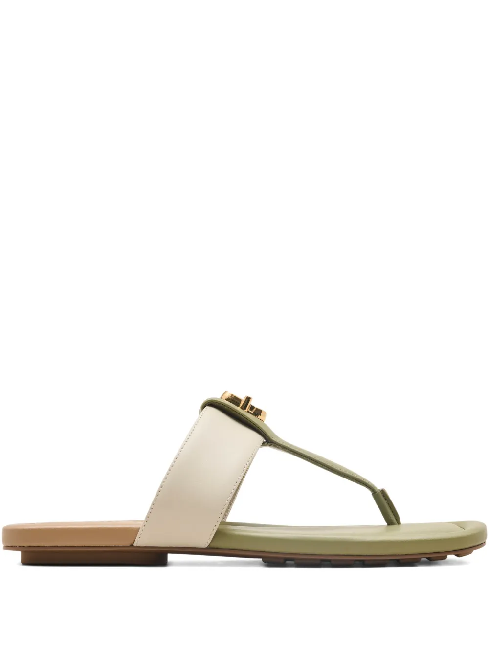 Marc Jacobs The Colorblock leather sandals - Verde