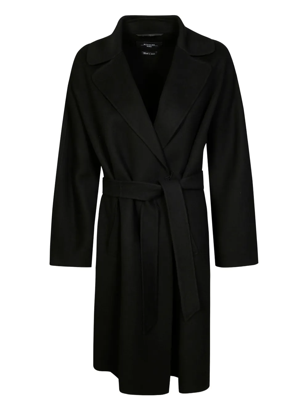Weekend Max Mara Cappotto con cintura - Nero